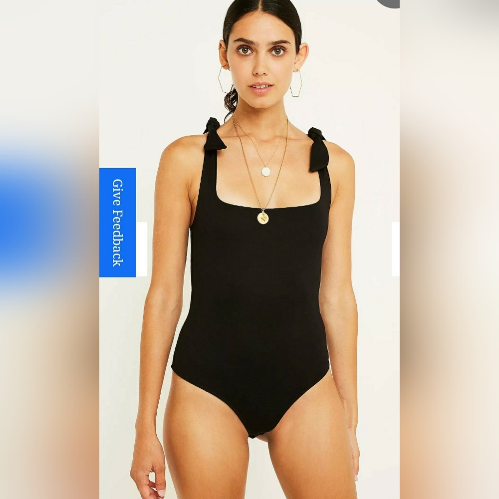 FREE PEOPLE Sleek Black Women's Shapewear Bodysuit NWT